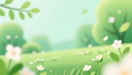 Fototapeta premium Soft spring light and natural background atmosphere