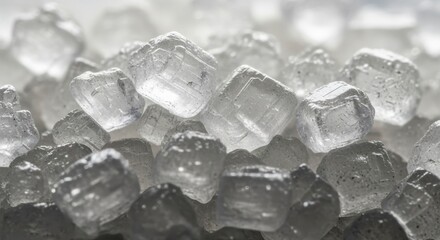 Obraz premium Macro Salt Crystals Texture Food Ingredient.