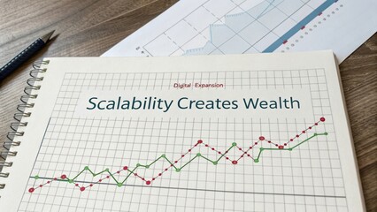 Growth Strategy with Graphical Data on Scalability Creating Wealth in Digital Business Environment