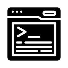 Code editor or terminal window in a simple style. Ideal for tech websites, programming tutorials, software development blogs, and educational materials.
