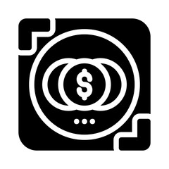 Stacked money inside a square frame perfect for financial presentations, banking websites, investment articles, and budgeting graphics. Great for financialthemed designs.
