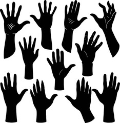 hands vector illustration