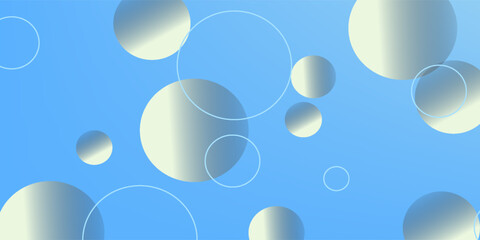 Abstract geometric background gradient soft light blue and yellow bokeh for graphic business backround hitech technology digital design illustratiom web template background backdrop wallpaper bubbles