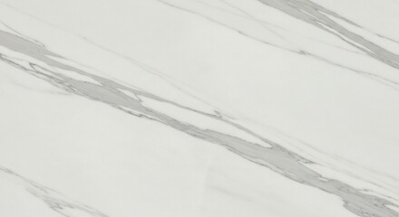 White marble slab with diagonal gray veins running across the surface