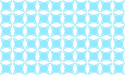 Fototapeta premium Abstract Seamless geometric pattern with light blue diamond cross stars checkerboard background, repeat star pattern design for fabric printing, star patter