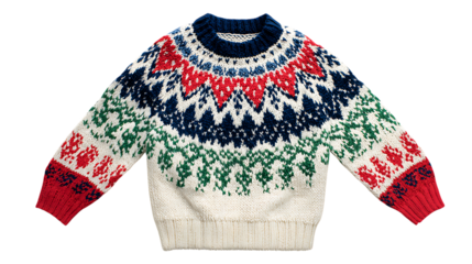 wool sweater isolated on white background