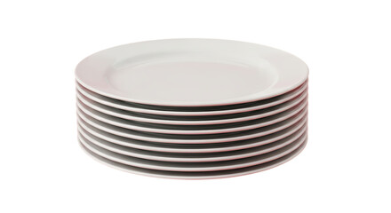 Stack of clean dinner plates ready for a delicious meal with family and friends