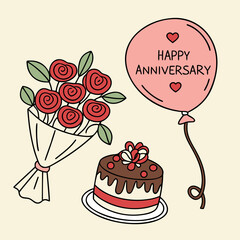 birthday card with cake