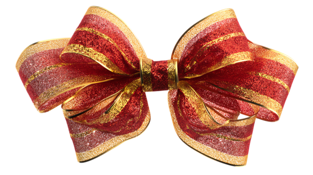 red bow isolated on white