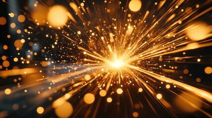 Exploding metallic particles captured in high speed imaging