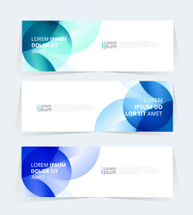 Geometric banner design with vector presentation template.