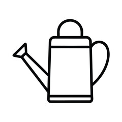 Gardening Watering Can Outline Vector Icon