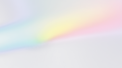 Soft pastel rainbow gradient light overlay, transparent dreamy color blur background for design and decoration