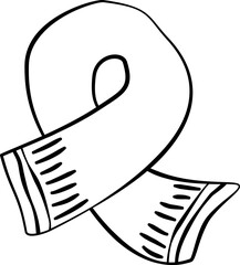 Fall Christmas Stamp Clipart Set , Hand Drawn Doodle ,Cute Autumn Christmas Animal Clipart ,Holiday Line Art for Stickers