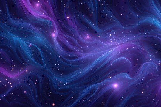 Abstract swirling nebula textures in vibrant blues and purples