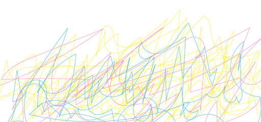 Random coloring line pattern background. Decorative pattern with tangled curved lines. Random chaotic lines abstract geometric pattern vector background.	