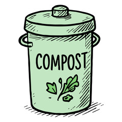 Compost Bin Eco Waste Recycling Symbol
