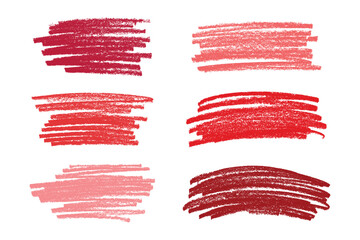 Set of brush paint stroke texture swatch Hand painted background Ink scribble dab clipart Paint smudge for tags and stamps design
