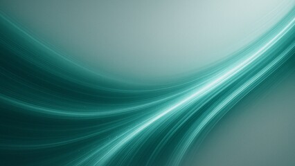 Abstract Teal Light Wave Background with Smooth Motion Flow