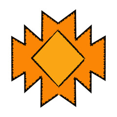 Native American graphic element. Similar designs often seen in rugs and blankets.  