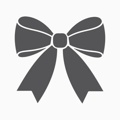 Elegant Black Ribbon Bow, Vector Silhouette, Minimal, Decorative, holiday decoration, Gift Wrapping Designs, Stylish, Graphic, Classic, Designers, Vector Icons, Simple Ribbon Bow, symbols, christmas,