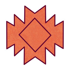Native American graphic element. Similar designs often seen in rugs and blankets.  