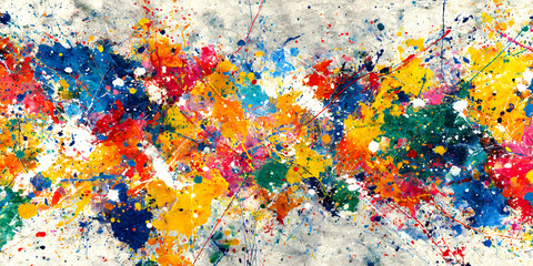 Colorful abstract  background watercolor art painting design wallpaper.