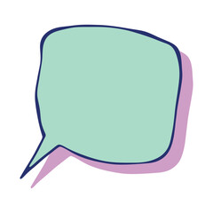 Hand drawn speech bubble Blank empty message box Textbox frame for banners, price tags, stickers, design