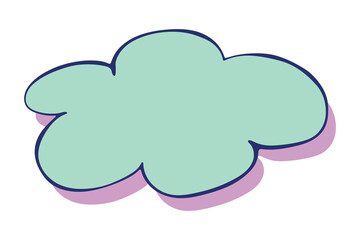 Hand drawn speech bubble Blank empty message box Textbox frame for banners, price tags, stickers, design