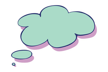 Hand drawn speech bubble Blank empty message box Textbox frame for banners, price tags, stickers, design