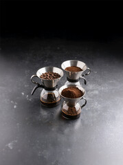 커피, 원두커피, 에스프레소, 원두, 갈다, 원두커피 내리는 도구, 드리퍼, 필터, 핸드드립, 모카포트, 에어로프레스, 프렌치프레스, 추출기