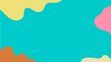 Colorful fluid background dynamic textured element. wavy colorful shape. Modern light color vector illustration.