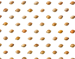 Golden star and coin seamless pattern with Transparent background