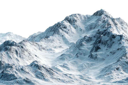 Snowy mountain range against black sky