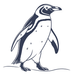 sketch of a penguin