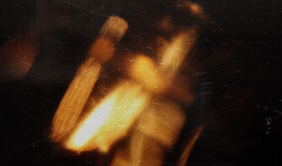 Blurred shiny sunrays bokeh light effect