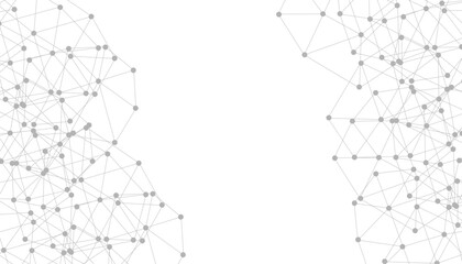 Abstract plexus background with connecting dots and lines. Global network connection