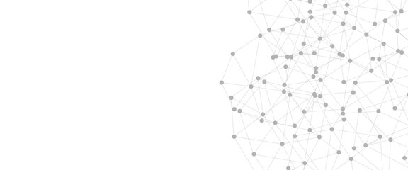 Abstract plexus background with connecting dots and lines. Global network connection