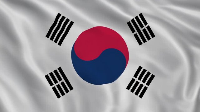 flag, south, korea, waving, wind, national, 4k, texture, quality, korean, banner, patriotism, symbol, travel, asia, country, nation, republic, independence, freedom, government, international, backgro
