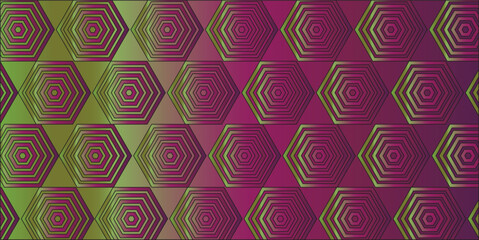 Abstract Hexagonal Pattern with Gradient