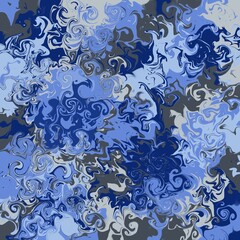 Abstract Swirl Blue Background - Retro abstract background- backdrop - wallpaper - bohemian design 