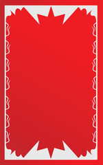 Red vintage frame corner and border ornament. Classic red corner calligraphy. Hand-drawn vector illustration.