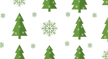 Christmas Tree Seamless Pattern