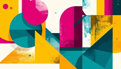 Modern vector background with colorful geometric patterns