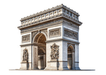 Ornate stone triumphal arch with sculpted details