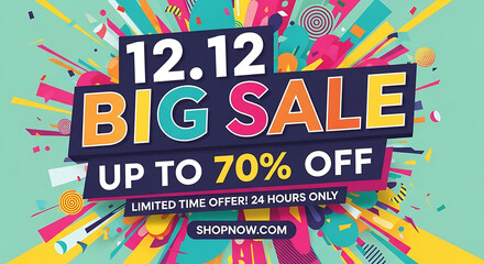 Explosion of color announces 12 12 big sale event with up to 70 percent off offer