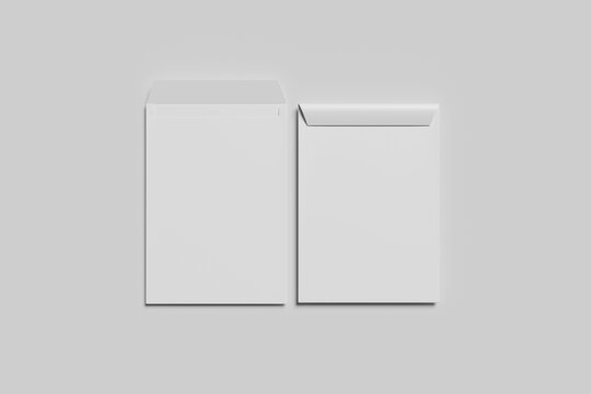 Blank C4 envelope for mockup - 3D Illustration