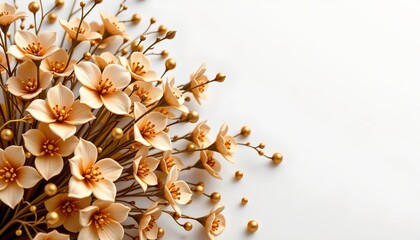 Elegant Golden Floral Arrangement with Sparkling Accents