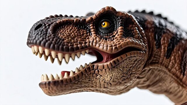 Dinosaur head with open mouth