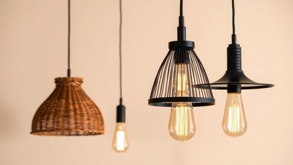 Modern industrial pendant lights illuminate cozy spaces